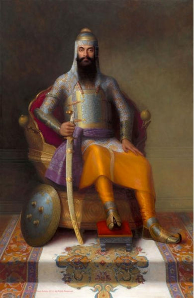 Commission a Hand Painted Oil Painting of Yourself as a Maharaja! Gift!