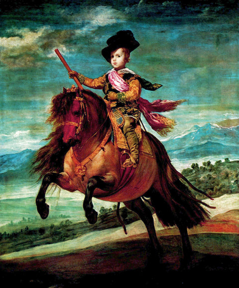 Prince Balthasar Carlos on horseback