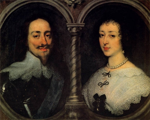 Carlos I de Inglaterra y Henrietta de Francia