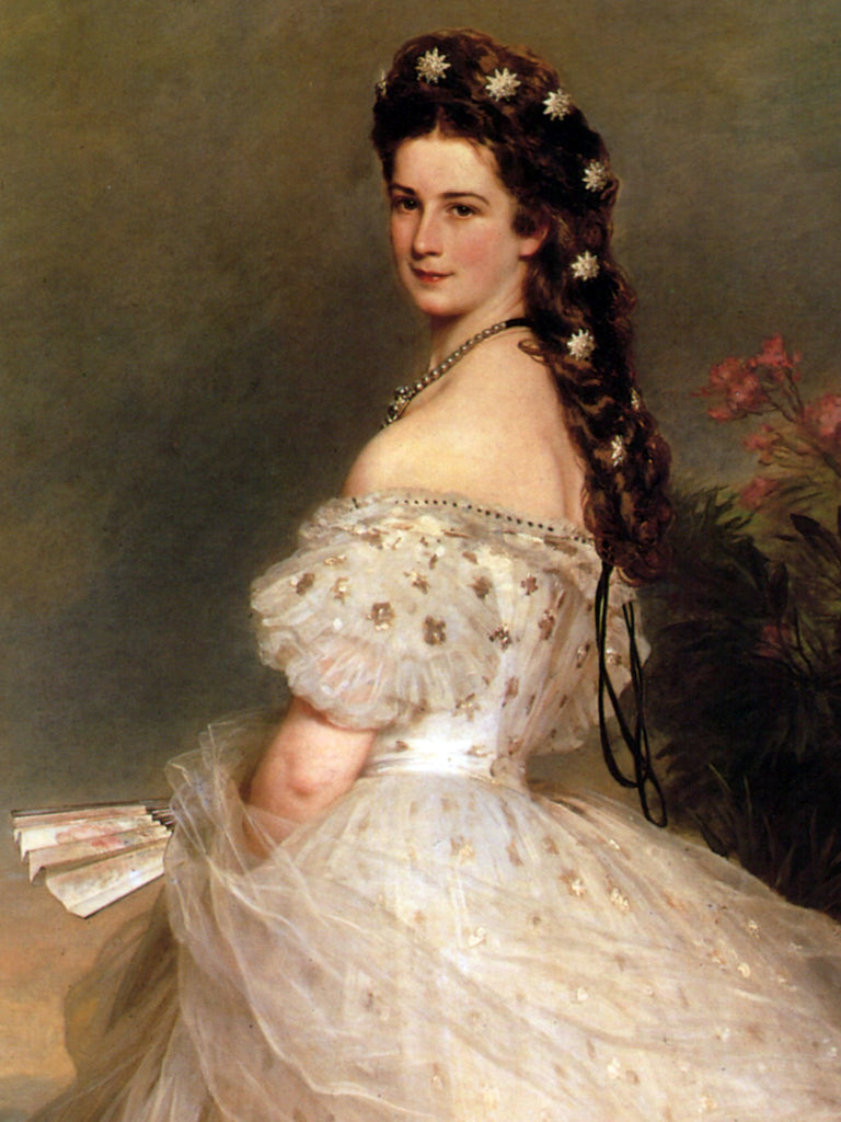 La emperatriz Isabel de Austria en vestido de baile