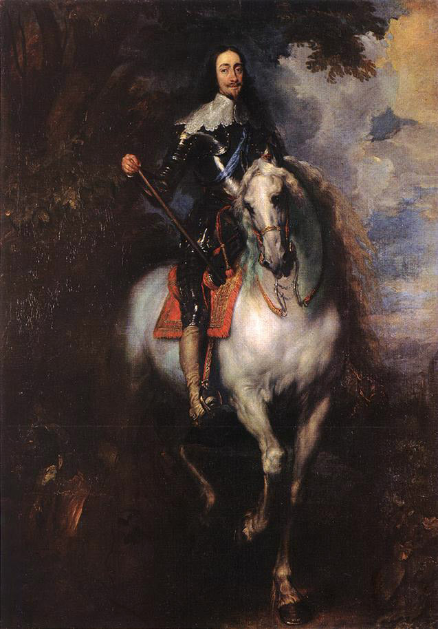Retrato ecuestre de Carlos I, rey de Inglaterra con seignior de St Antoine