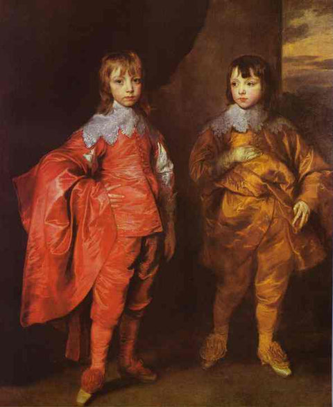 George Villiers, segundo duque de Buckingham y su hermano Lord Francis Villiers