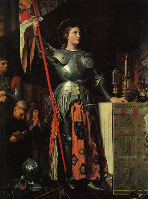 Juana de Arco sobre la corronación de Carlos VII en la Catedral de Reims