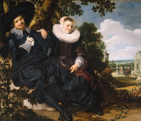 Retrato de matrimonio de Isaac Massa y Beatrix van der Laen