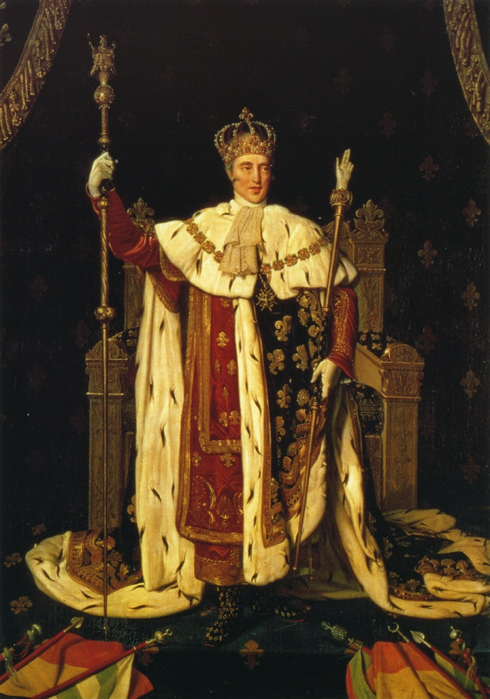 Retrato de Carlos X en túnicas de coronación