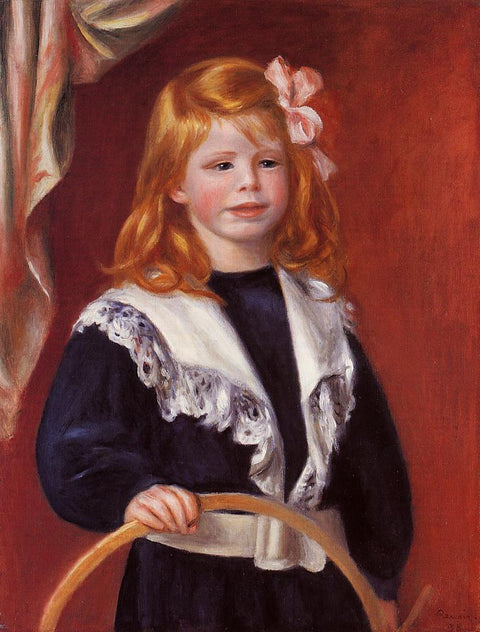 Retrato de Jean Renoir (niño con aro)