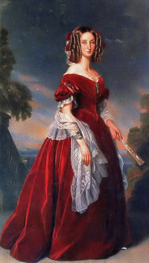 Retrato de María Luisa, la primera reina de los belgas
