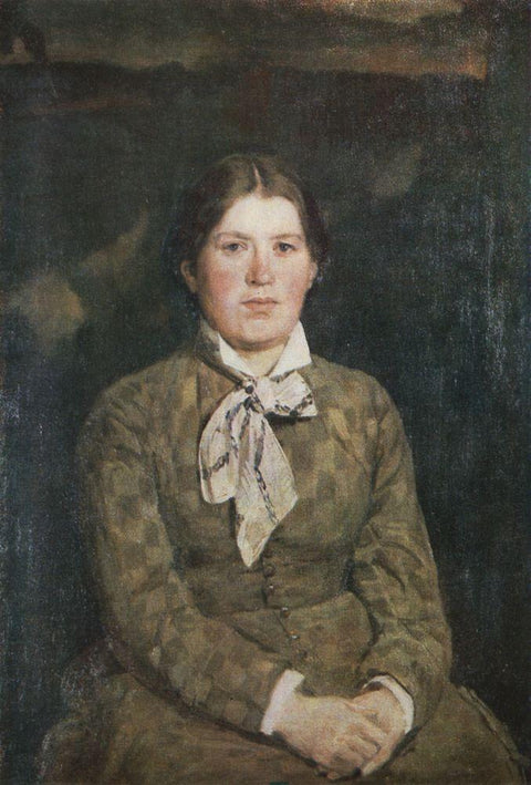 Retrato de V. Vasnetsov la esposa del artista
