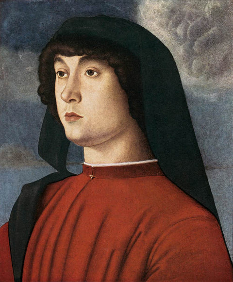 Retrato de un hombre joven en rojo