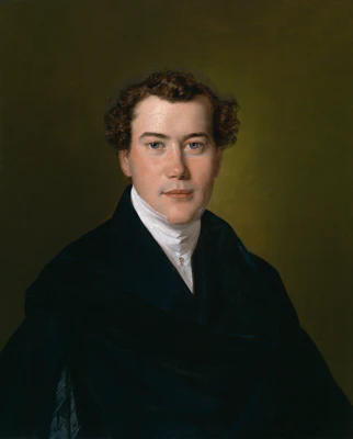 Portrait of a young gentleman in a blue coat