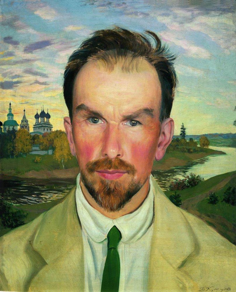 Retrato de un historiador del arte y restaurador Alexander Anisimov