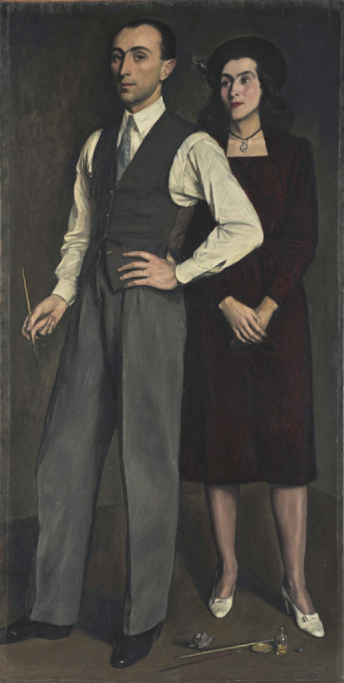 El artista con su esposa