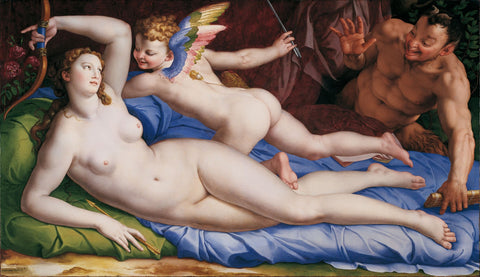 Venus, Cupido y Sátiro