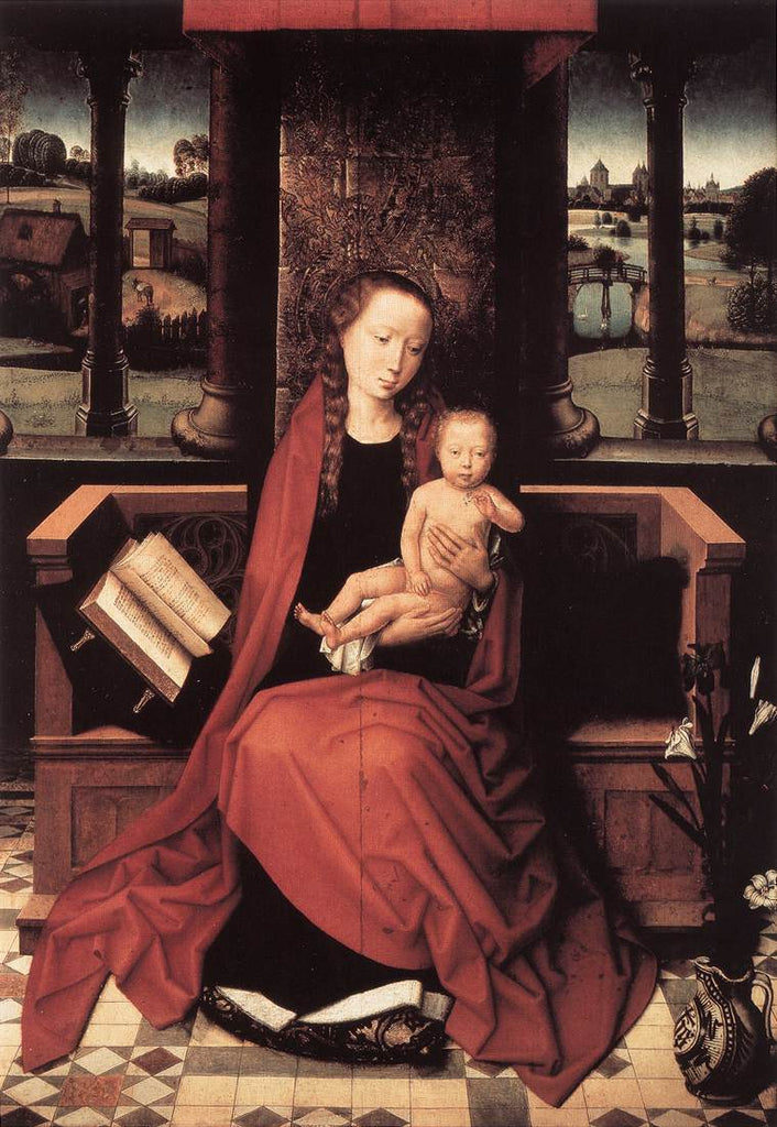 Virgen y niño entronizado