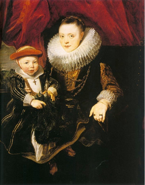 Mujer joven con un niño