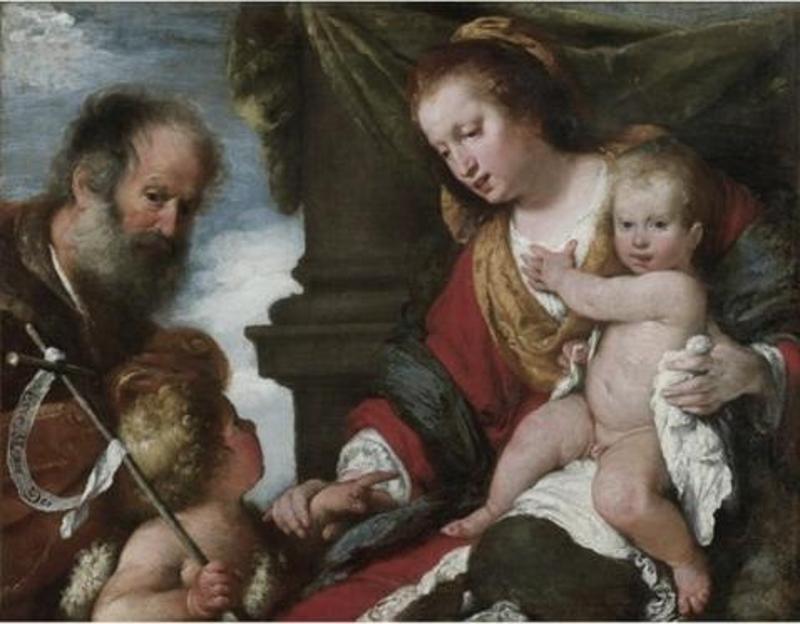 Sainte famille avec Saint-Jean-Baptiste