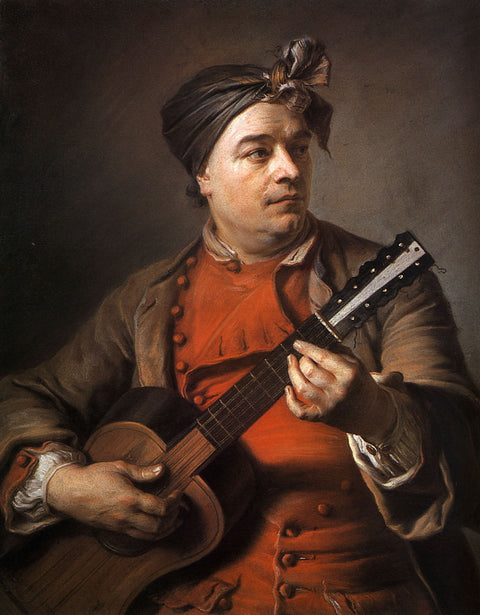 Jacques Dumont le romain jouant de la guitare