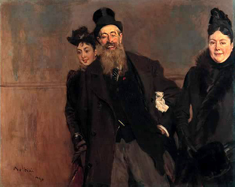 John Lewis Brown avec femme et fille