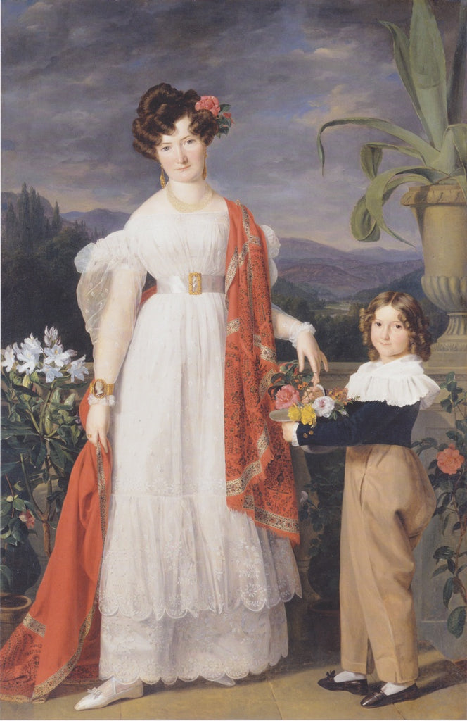 Mme A von Winiwarter avec son fils