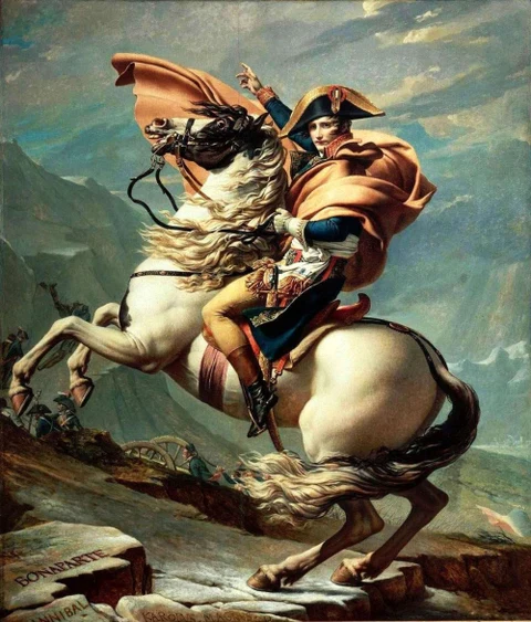 Napoléon traversant les Alpes