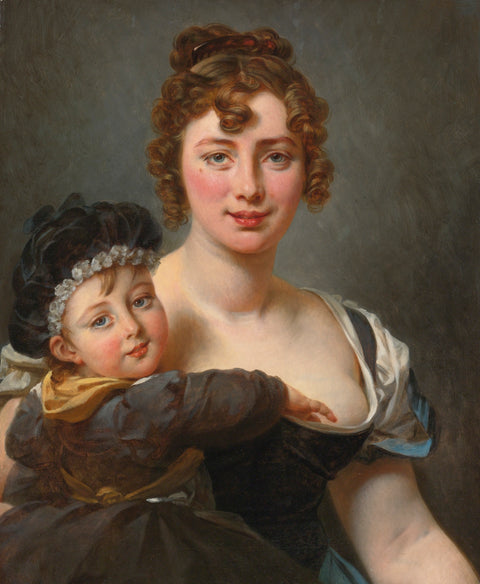Portrait de Françoise Simonnier et de sa fille