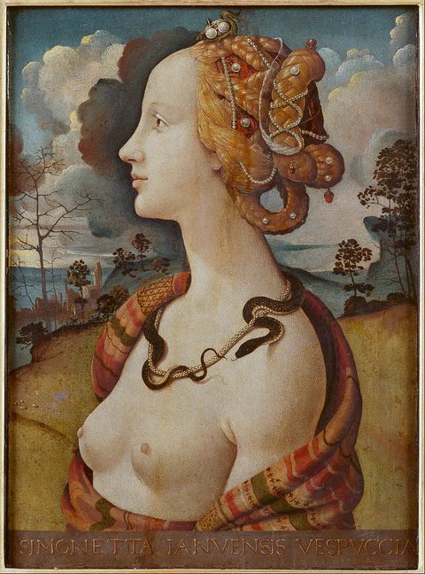Portrait de Simonetta Vespucci comme Cléopâtre