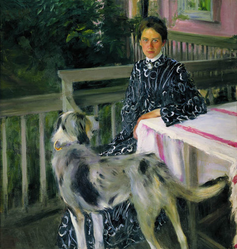 Portrait de Yulia Yevstafievna Kustodieva, la femme de l’artiste