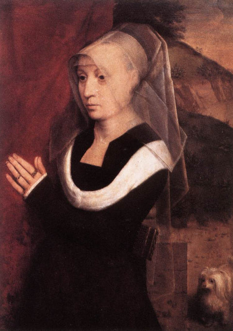 Portrait d'une femme en prière