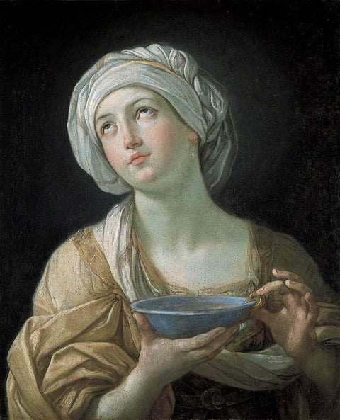Portrait d'une femme (Dame avec un Lapis Lazuli Bowl) (peut-être Artemisia)