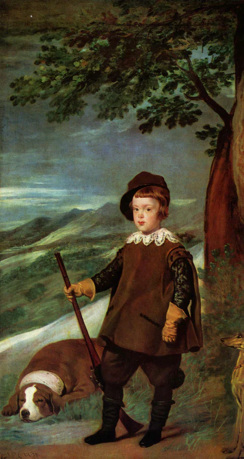 Prince Balthasar Carlos habillé comme un chasseur