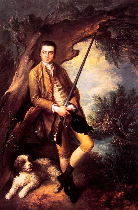 William Poyntz de Midgham et son chien ambre