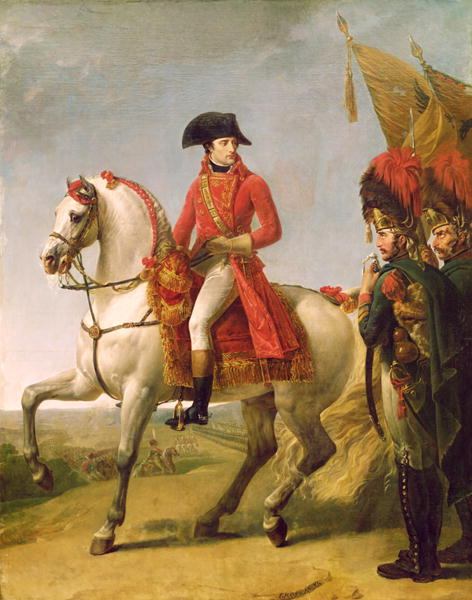 Bonaparte récompense les grenadiers de la garde consulaire après la bataille de Marengo