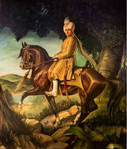 Maharaja riding horse