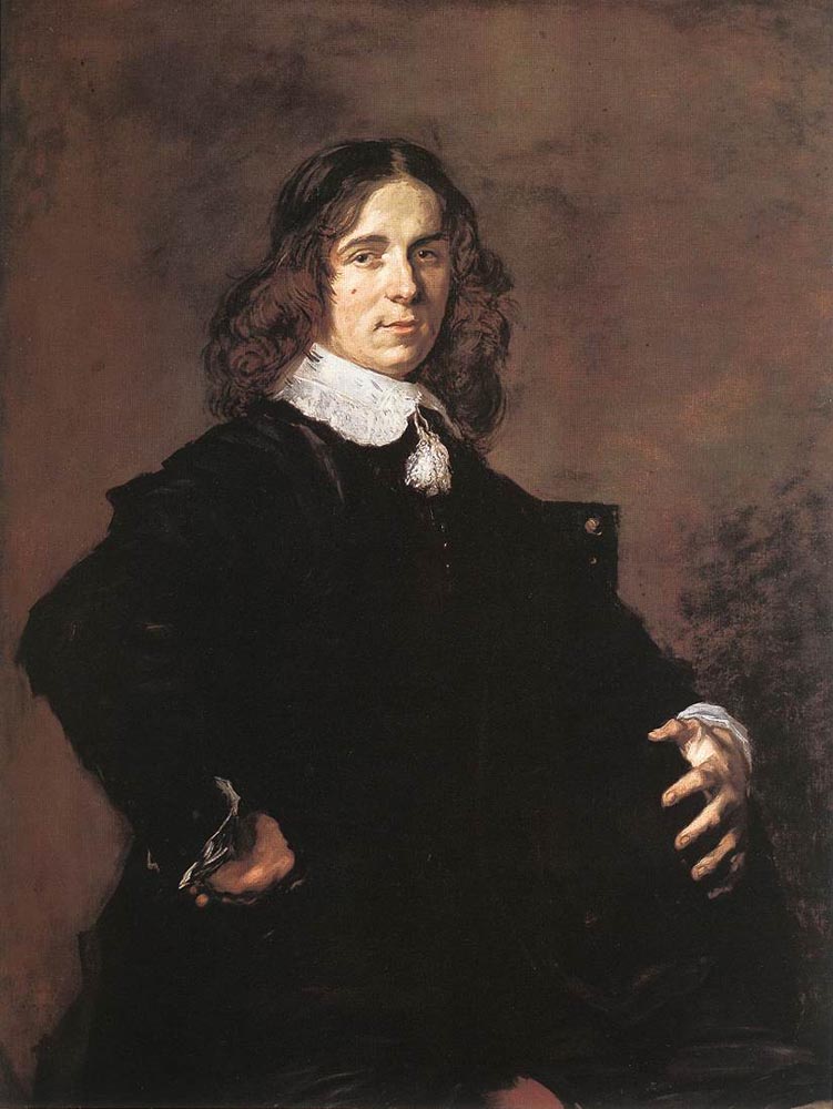 Portrait Of A Seated Man Holding A Hat