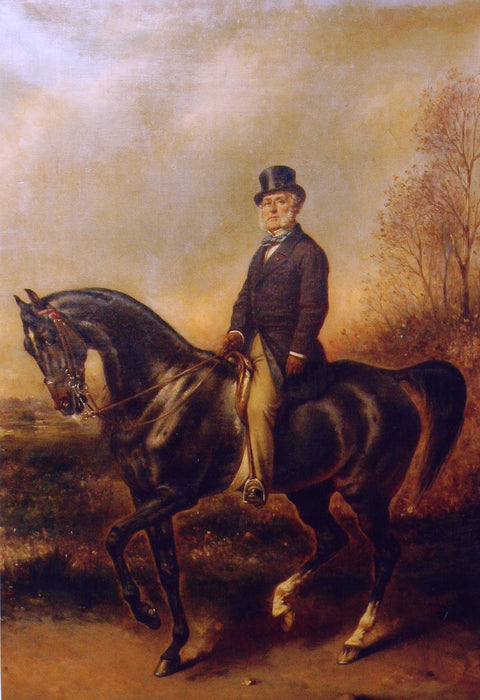 Portrait équestre de François Adolphe Akermann