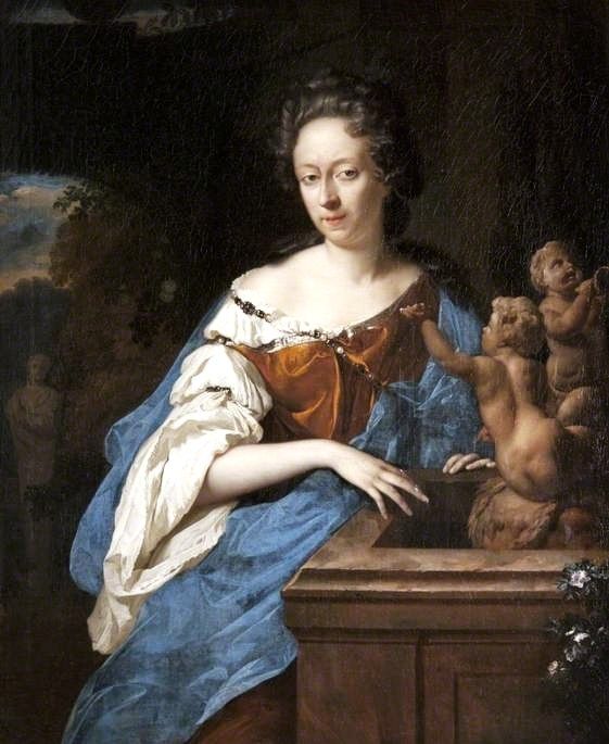 Portrait of a Lady by a Fountain