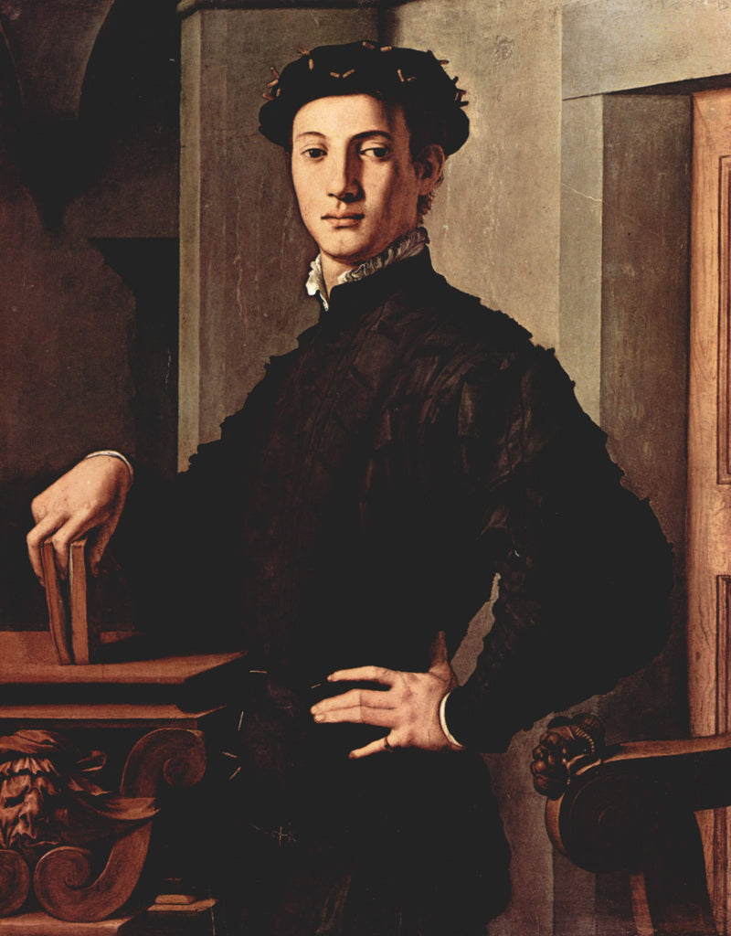 Portrait of a young man with book