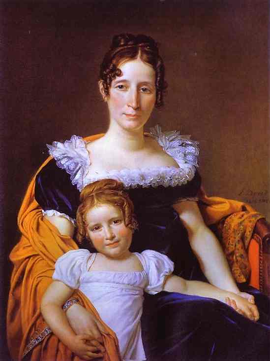 Portrait of the Countess Vilain XIIII and Her Daughter