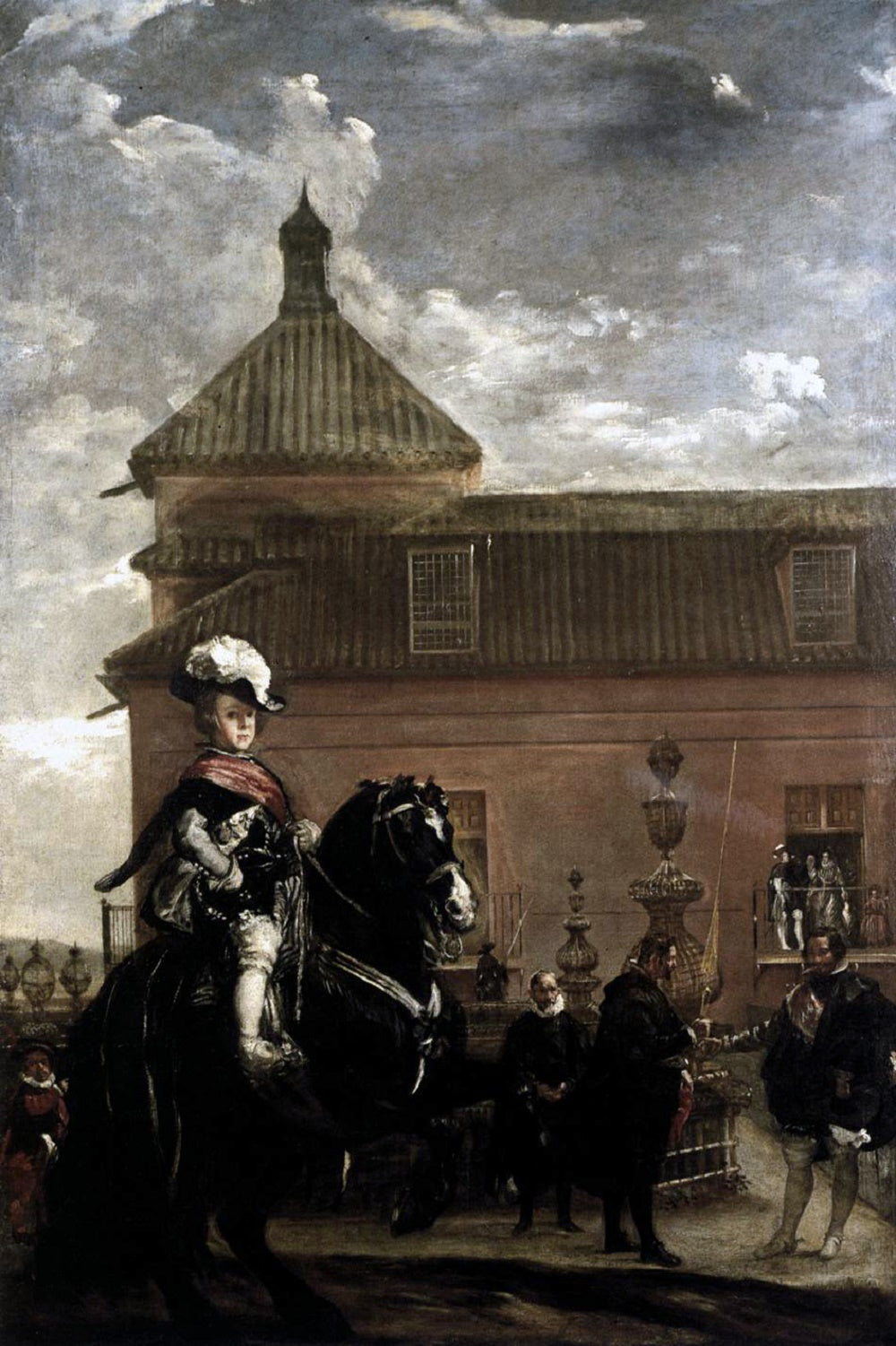 Prince Baltasar Carlos with the Count Duke of Olivares at the Royal Mews