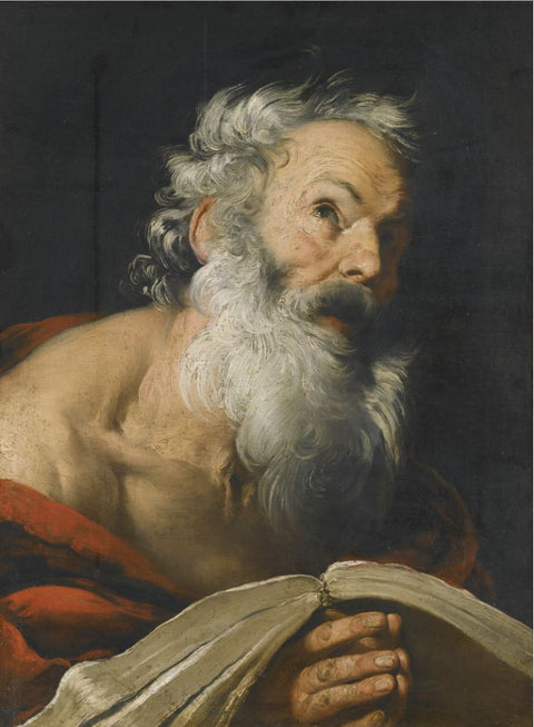Saint Jerome Meditating over the Bible