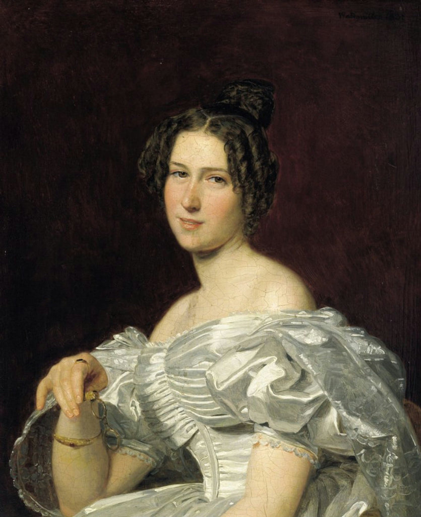 Young Lady in a White Dress